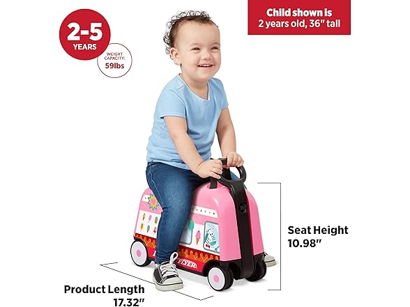 Radio Flyer Toddler Carry-on Ride-on Toy
