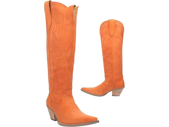 SHODENSE Women Suede Knee High Cowgirl 