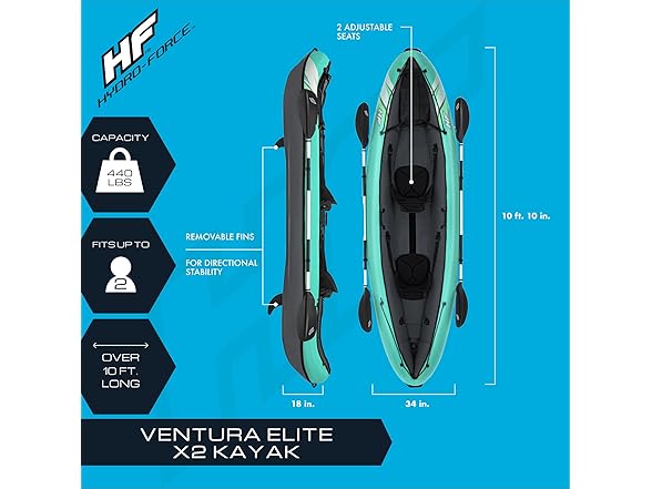 Bestway Hydro 2-Person Ventura Kayak Set