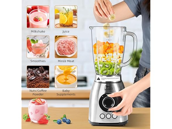 Uten 800 Watt Fast Countertop Blender - Gallery 7