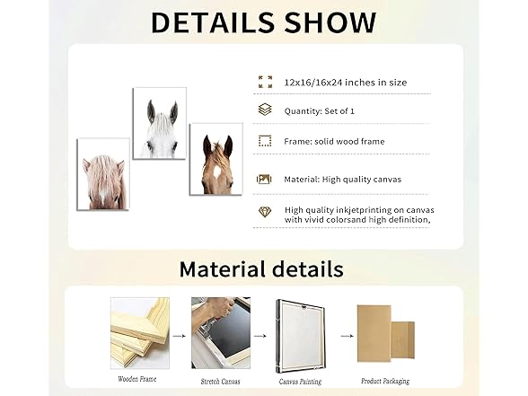 Horse Canvas Modern Wall Art