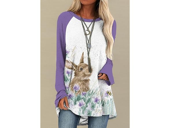 Efofei Women (M) Ladies Easter Day Shirts Tops