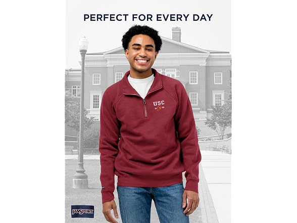 JanSport Unisex (S) NCAA Quarter Zip