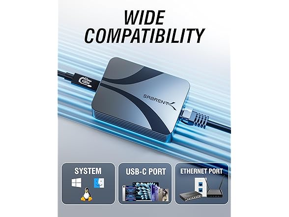 SABRENT USB4 to 10GbE Ethernet Adapter