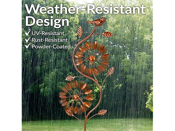 Sunnydaze Decor HB-0451 Twirling Wind Spinner - 48"H