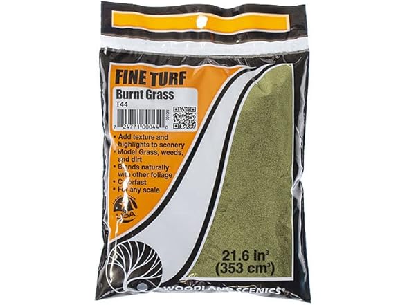 Woodland Scenics Burnt Grass Fine Turf in a Bag Woodland