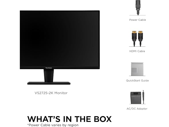 ViewSonic 27 Inch QHD 1440p Monitor