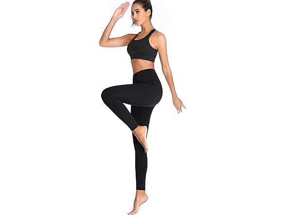 Oalka Women Yoga Pants Workout Running L