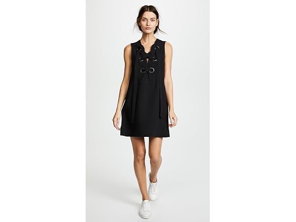 English Factory Women (M) Lace Up Front Dress