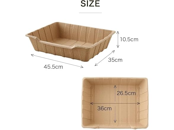 Eco Pet Box Disposable Litter Box 3 ct