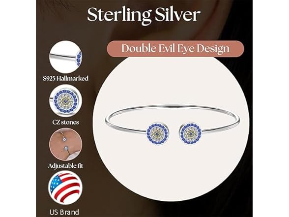 Celestara Blue Evil Eye Bracelet