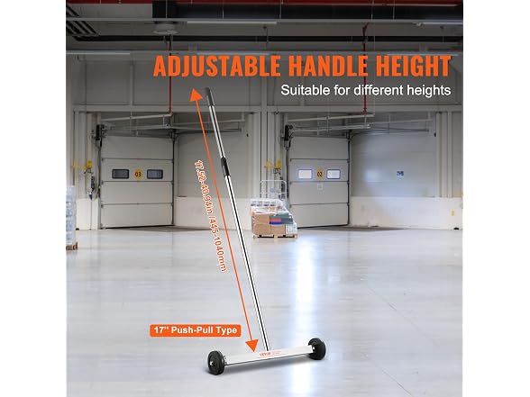 Magnetic Sweeper with Wheels, 17inch Mini