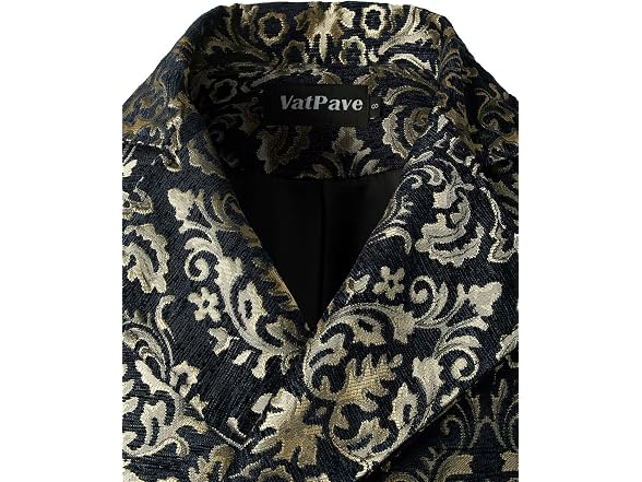 Vatpave Men (XXL) Victorian Gothic Vest Sv16-black