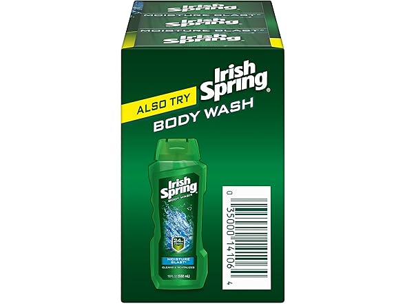 Irish Spring Moisture 3.7oz (3pk)