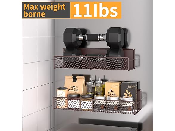 DTUQYX Magnetic Spice Rack for Refrigerator, 4 Pack Brown
