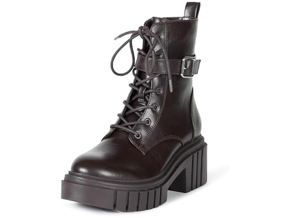 The Drop Women's Koi Lace Up Platform Combat Boots