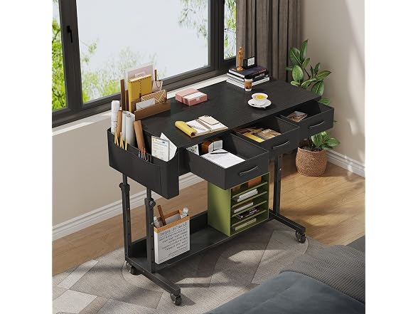 WINAZ Rolling Standing Desk Adjustable