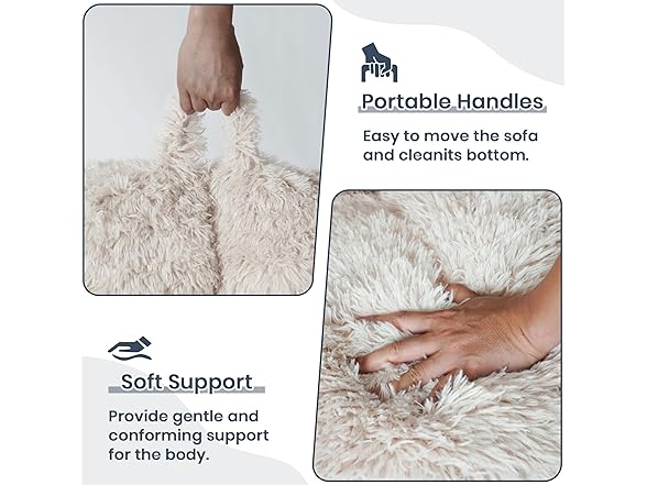 CangLong Ergonomic Bean Chair with Armrests