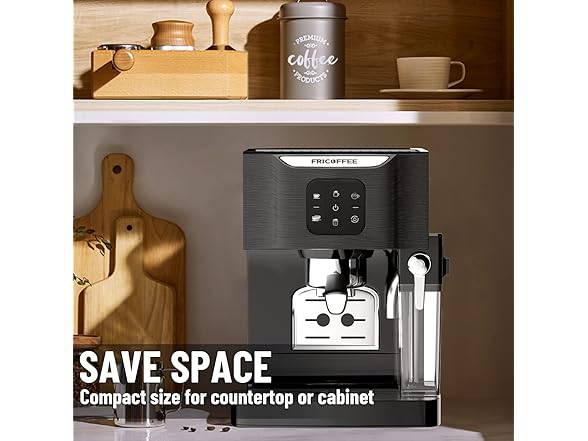 Fricoffee Espresso Machine with Milk Frother