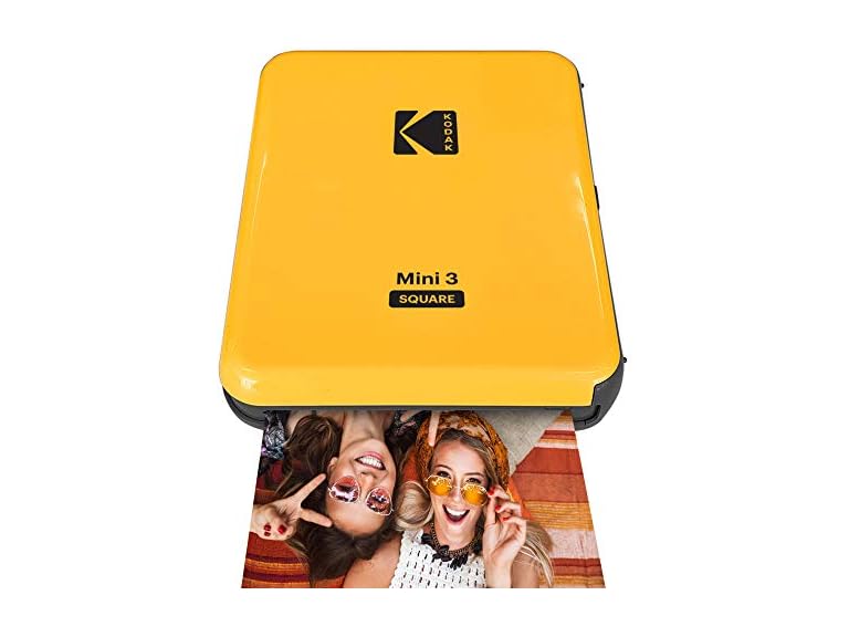 Kodak P300GGY Mini 3 Square Portable Photo Printer Yellow