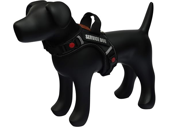 ALBCORP Reflective Service Dog Vest Harness -