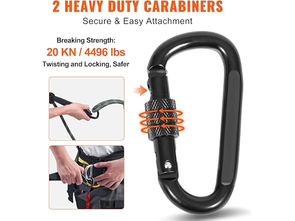 VEVOR Tree Stand Safety Rope, 9 ft/2.7