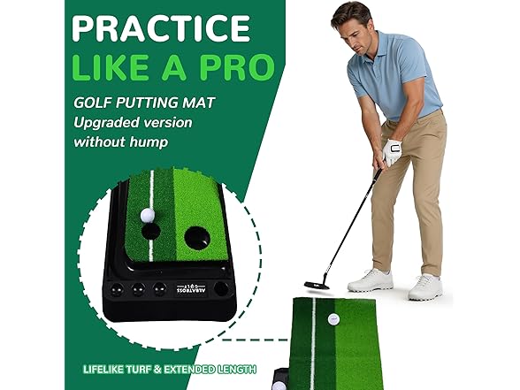 Automatic Ball Return Golf Putting Mat