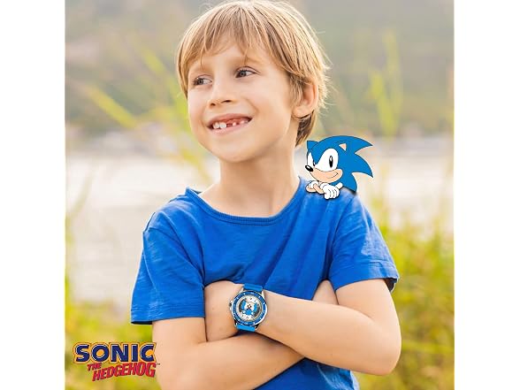 Sonic the Hedgehog Kids Analog Watch, Blue Strap