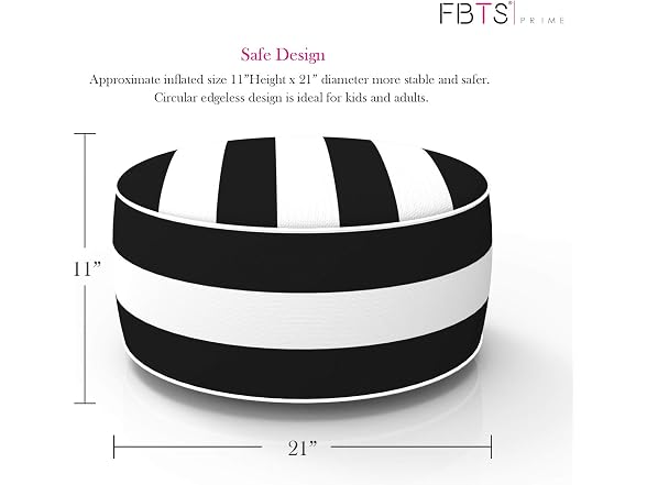 FBTS Prime FBTS Prime Inflatable Footstool Ottoman - Gallery 3