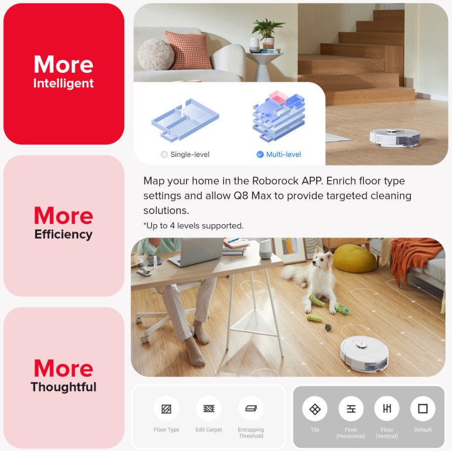 roborock Q8 Max Robot Vacuum and Mop - Gallery 14