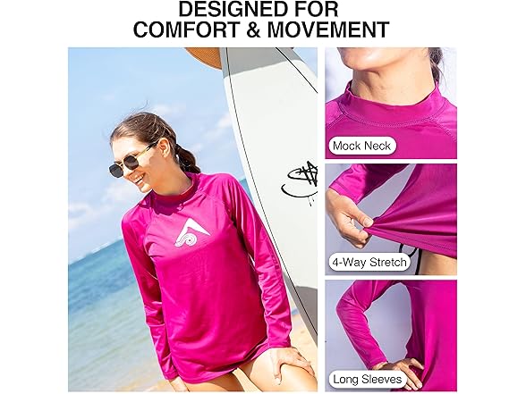 Kanu Surf Women's Purple Rashguard (L)