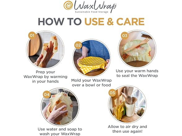 Organic Beeswax Food Wraps 36-Pack