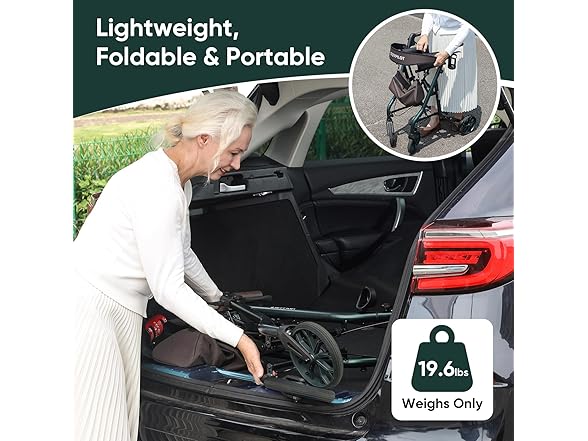 Foldable Rollator Walkers with Seat