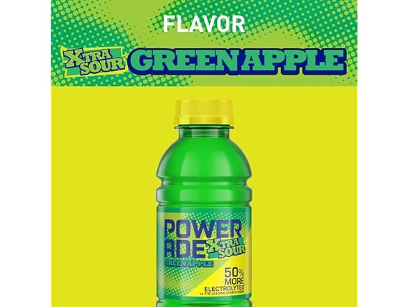 POWERADE Green Apple XTRA Sour 12oz 8pk