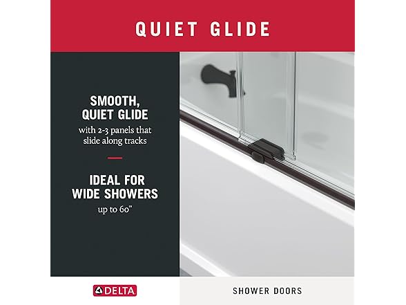 Delta Classic Sliding Tub Door, 60"