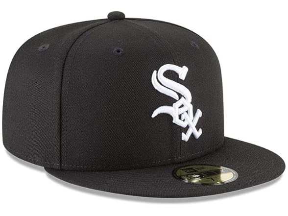 New Era 59Fifty Hat Chicago White Sox Basic Baseball Black Cap 11591167 (7 1/2) (Open Box)