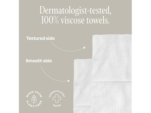 Cliganic Clean Face Towels XL Disposable Ultra