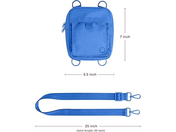 Ubbi Dog Treat Pouch, Blue