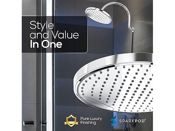 10" Ceiling/Wall Mount Rain Shower Head