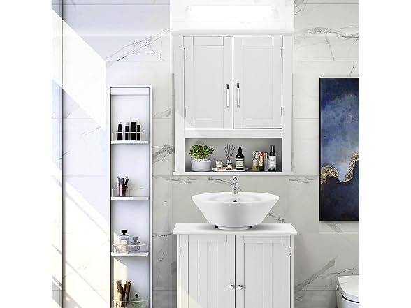 VINGLI Bathroom Wall Cabinet 21"x8.5"x25"