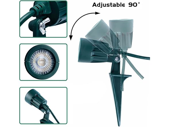 AizzKry Outdoor Spotlight Plug in