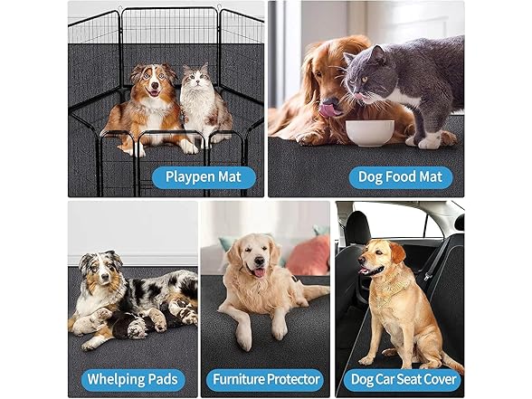 NYFITY Dog Playpen Mat Pads, Puppy Pads for Dogs Training,
