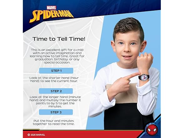 Marvel SpiderMan Kids Teacher Watch