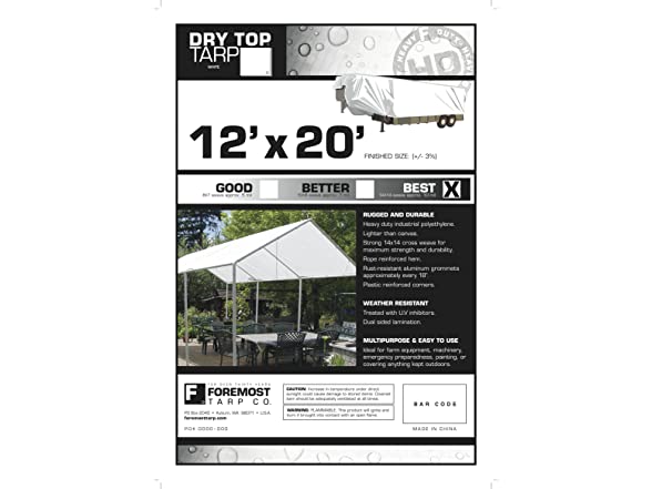 Dry Top Poly Tarp
