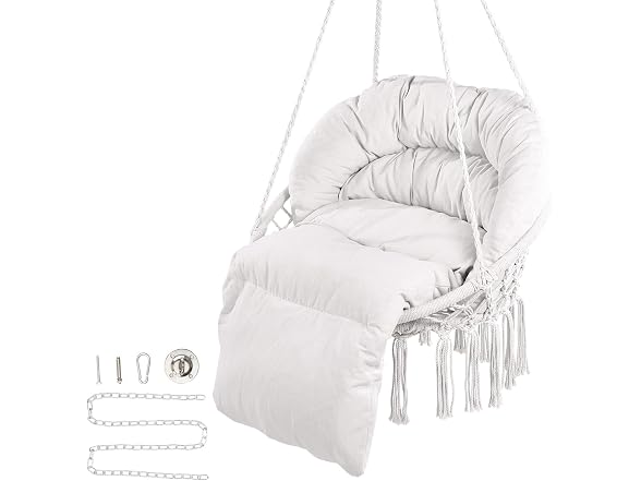 Hanging Hammock Swing Chair, 330 Lbs Capacity