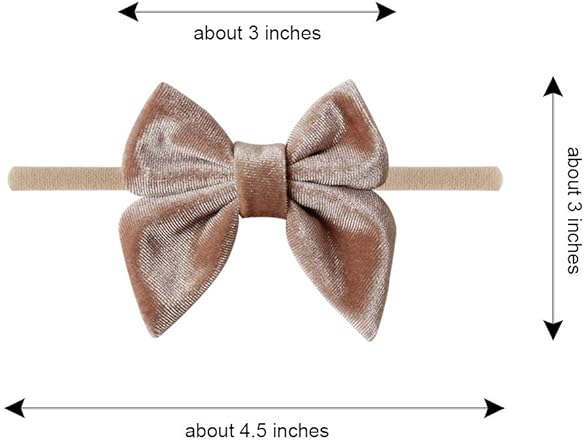 YanJie Baby Velvet Bow Headbands