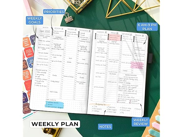 Hourly Planner w/ Time Slots