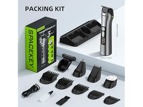 15 Pieces Mens Grooming Kit