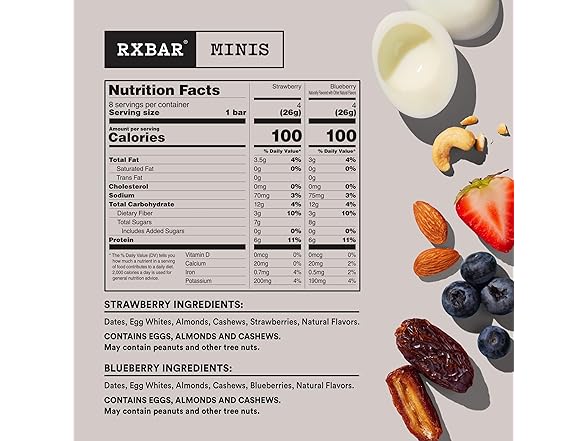 RXBAR Minis Variety Pack, 8ct