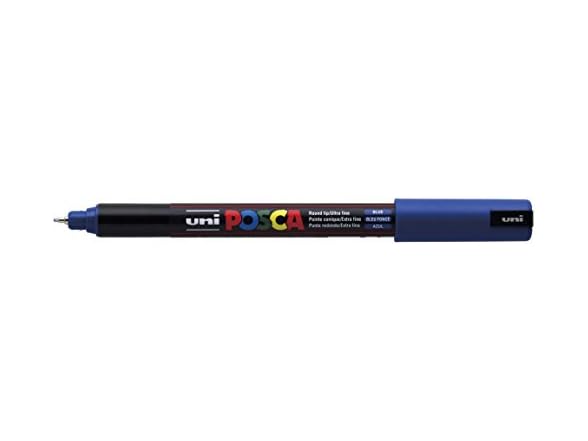 Posca Acrylic Paint Marker, PC-1MR Ultra Fine Blue